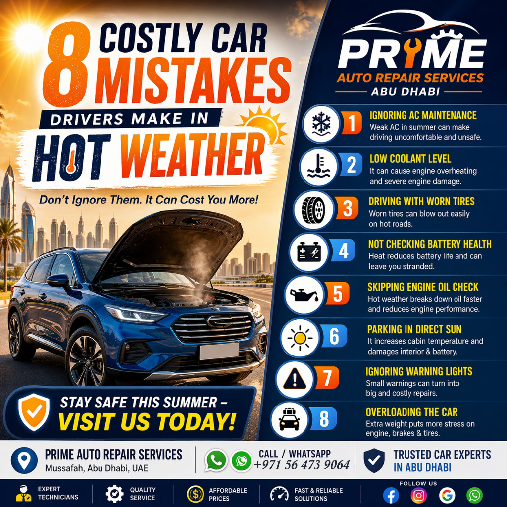 🚗❄️ Car A/C Not Cooling Properly in Abu Dhabi?