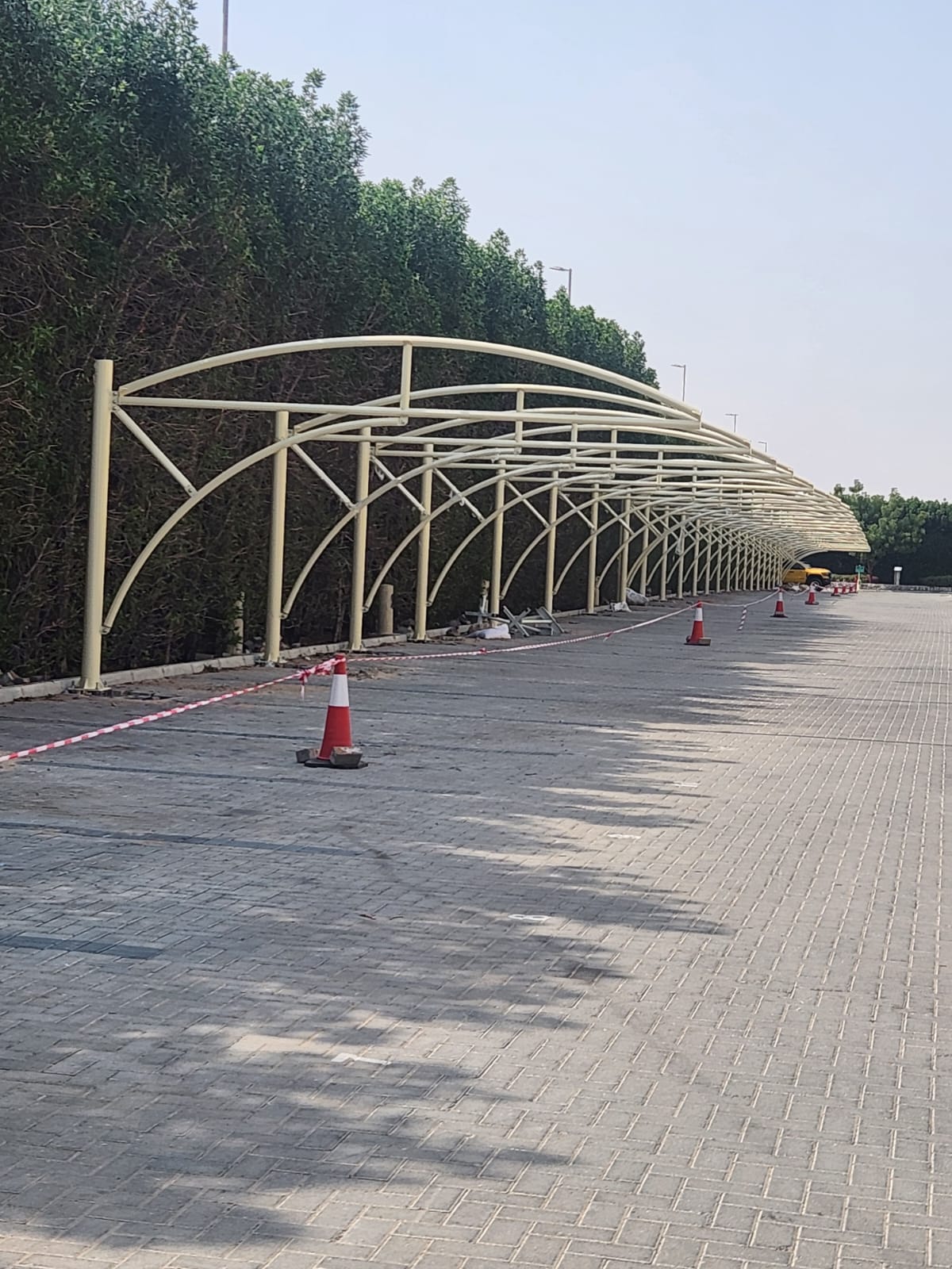 Car Park Shades Installation in Dubai Slicon Oasis
