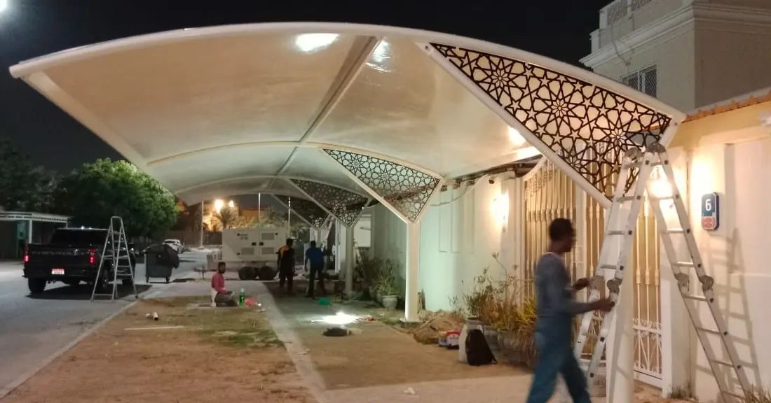 Car Park Shades Installation in Dubai Slicon Oasis - Image 9