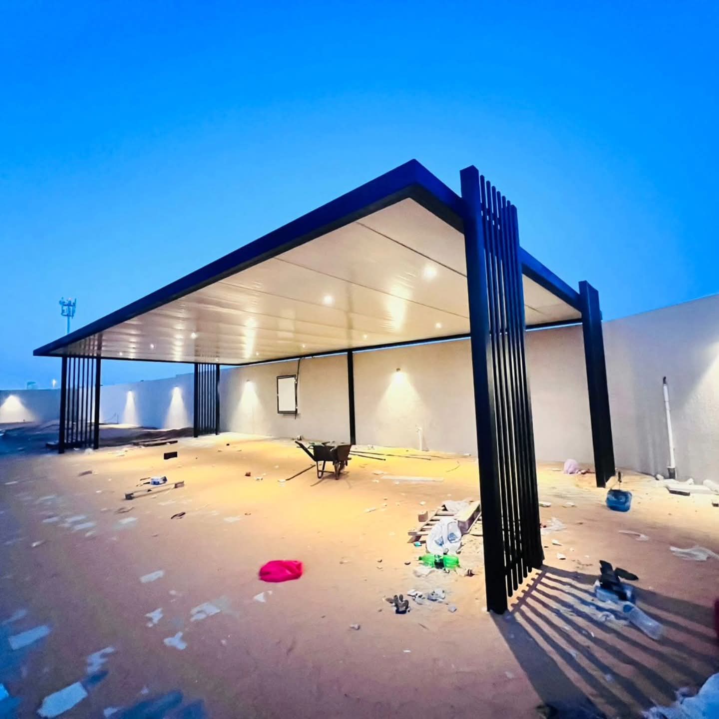 Pergola parking shades in Ajman