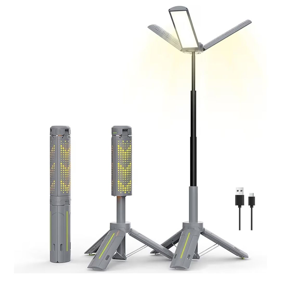 Portable LED work light with USB charging
