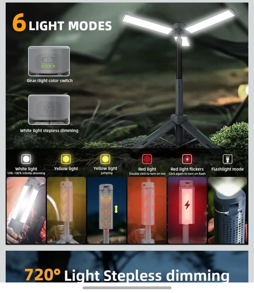 Portable LED work light with USB charging - Image 2
