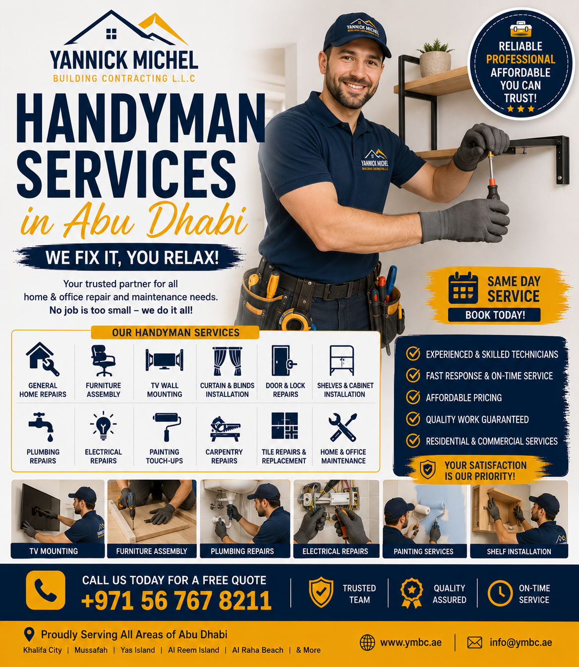 Handyman services in Abu Dhabi