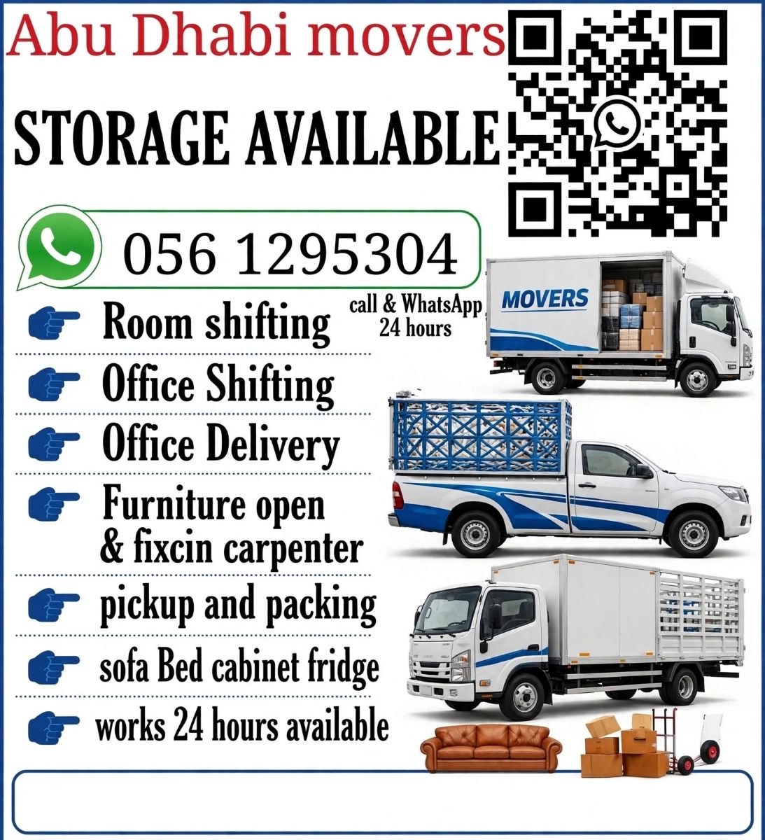 Abu Dhabi movers - Storage available