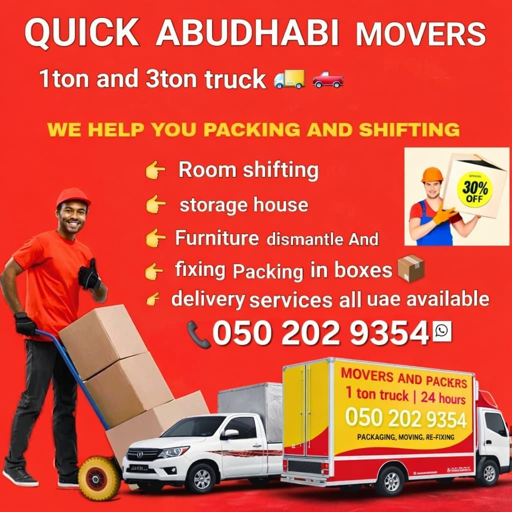 Movers and packers Abu dhabi 