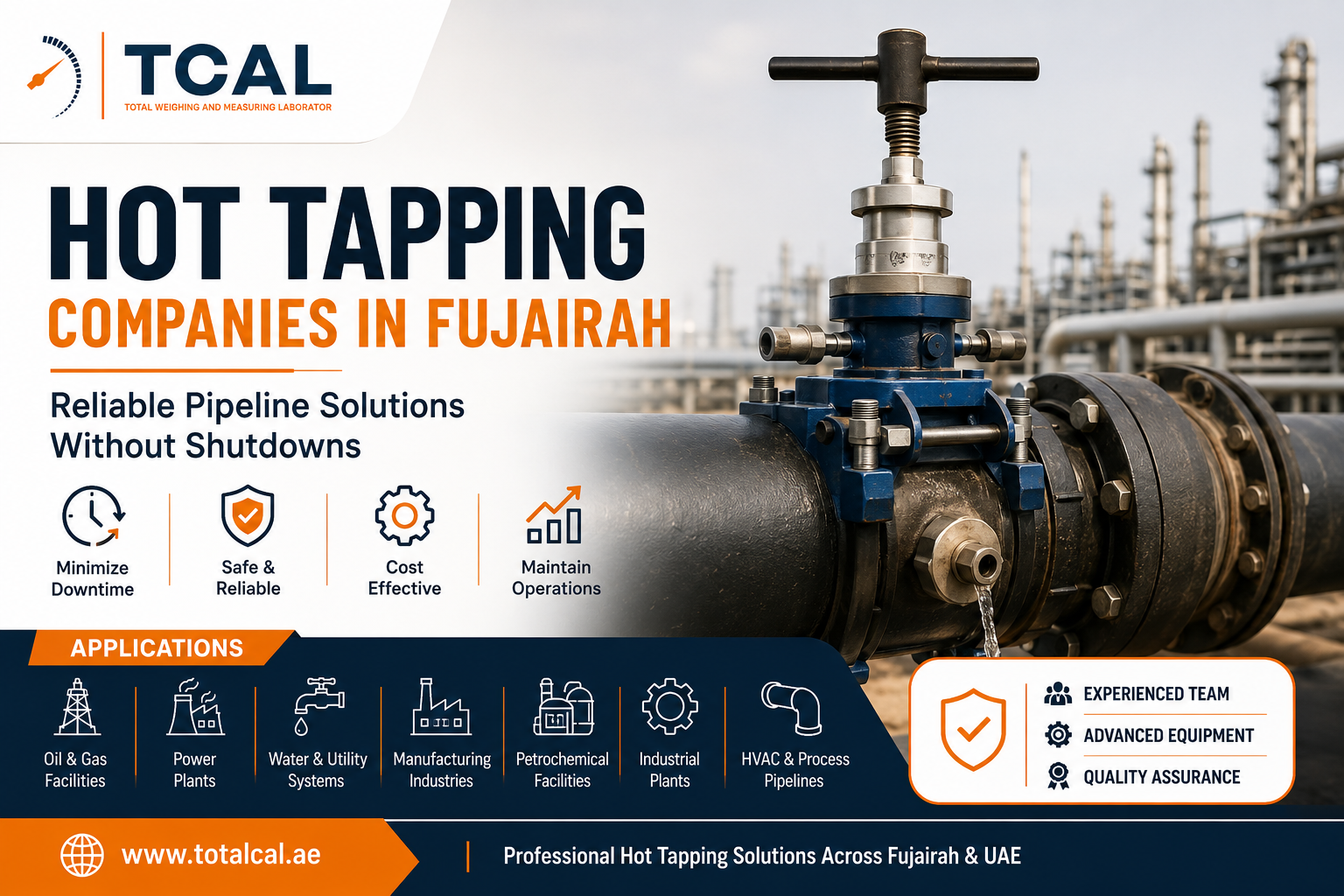 Hot Tapping Companies in Fujairah – Reliable Pipeline Solutions