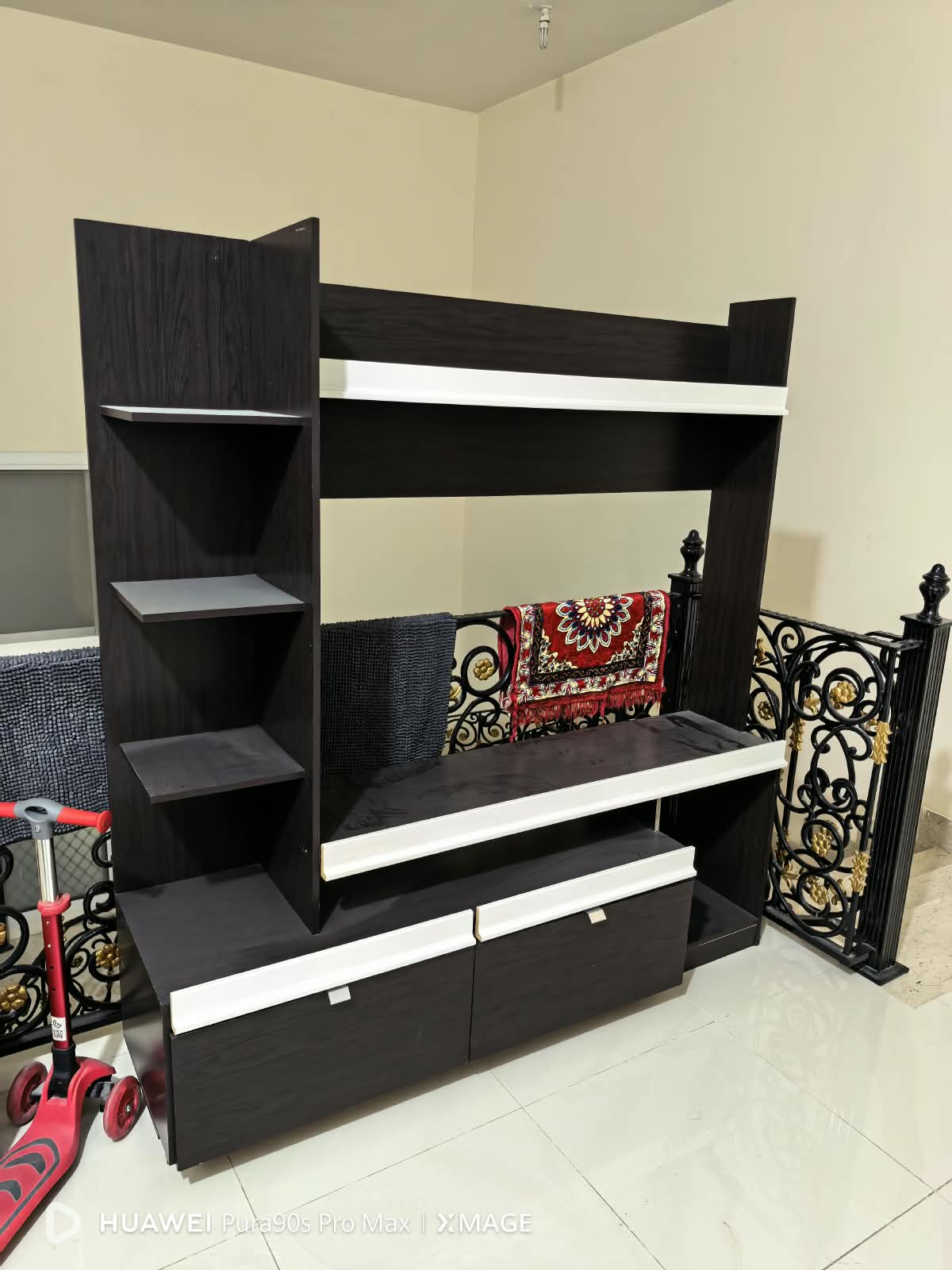 Selling TV Cabinet with Storage Drawers and Shelves in Perfect Condition in Abu Dhabi - Image 3