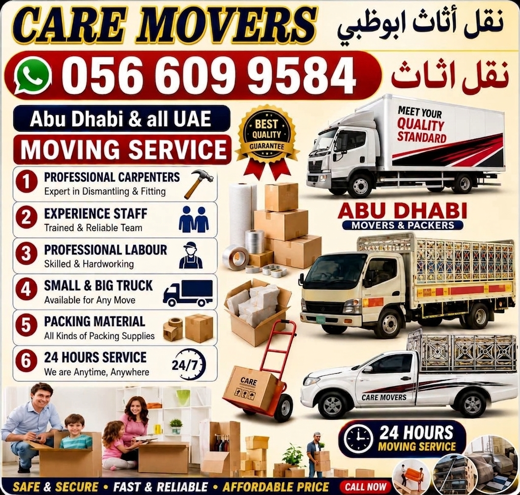 Care Movers - Professional Moving Services in Abu Dhabi