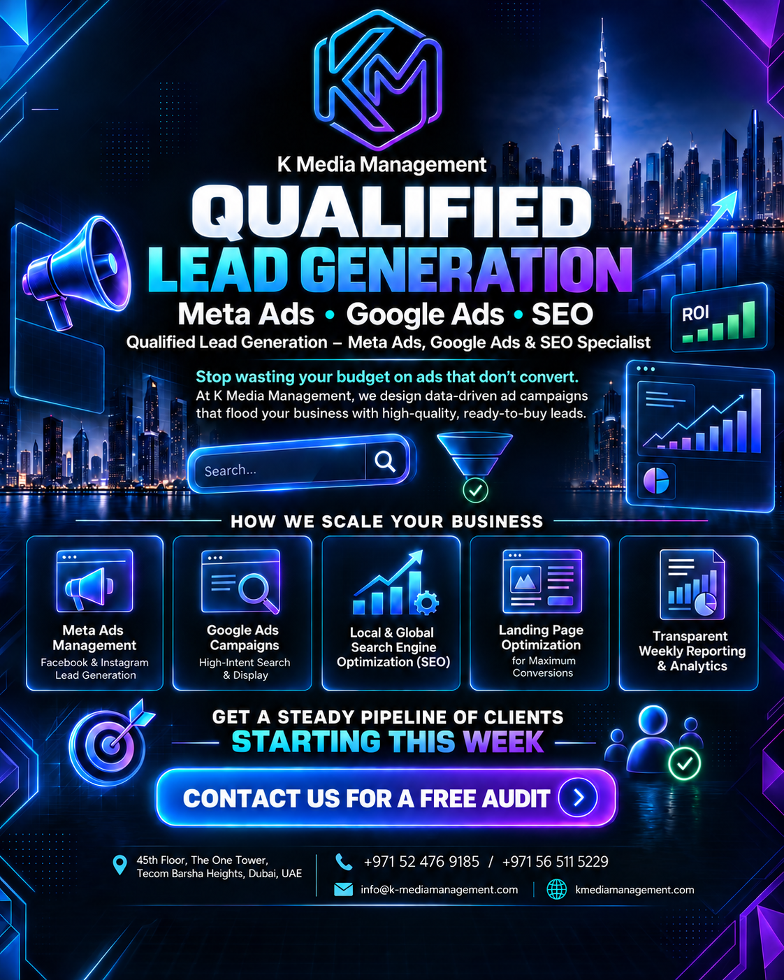 Qualified Lead Generation & Paid Ads Dubai | K Media