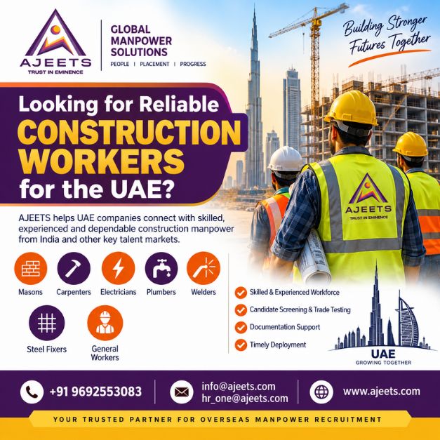 Looking for Reliable Construction Workers for the UAE?