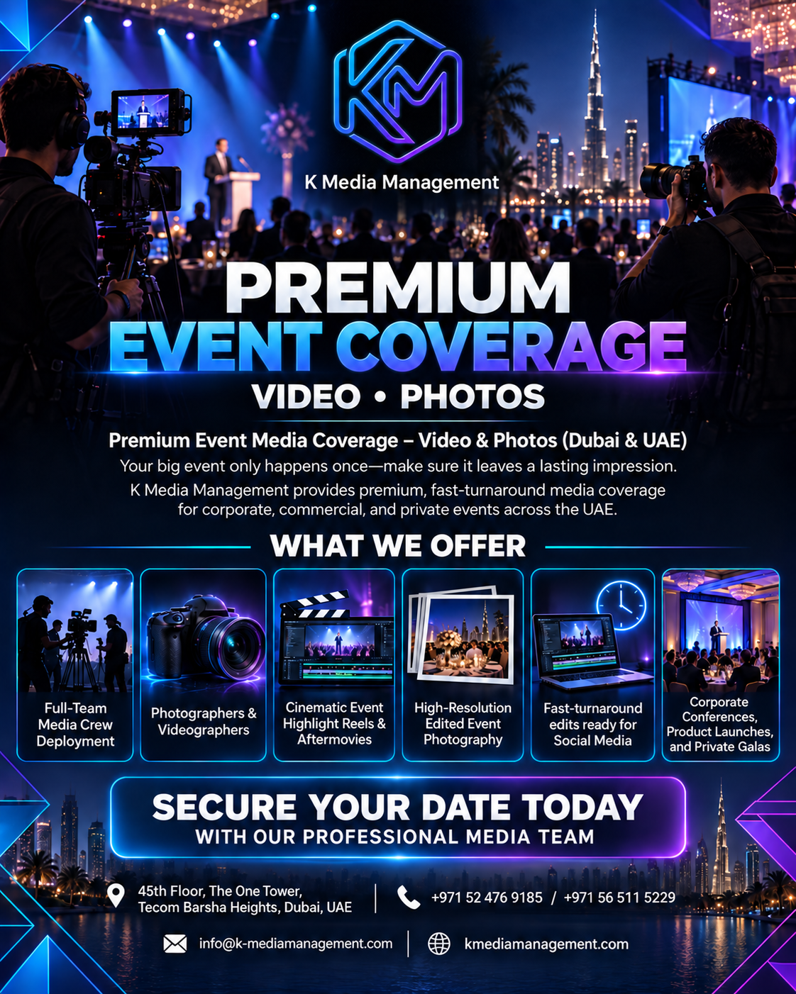 Premium Event Photography & Videography Dubai | K Media