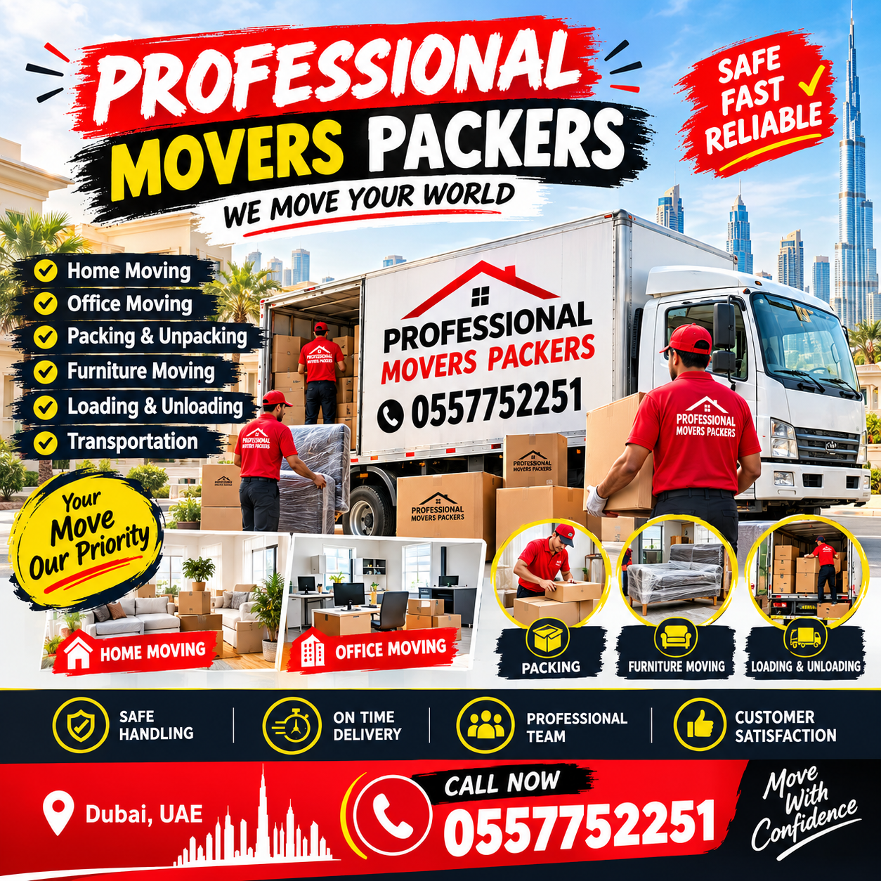 Professional movers and packers services