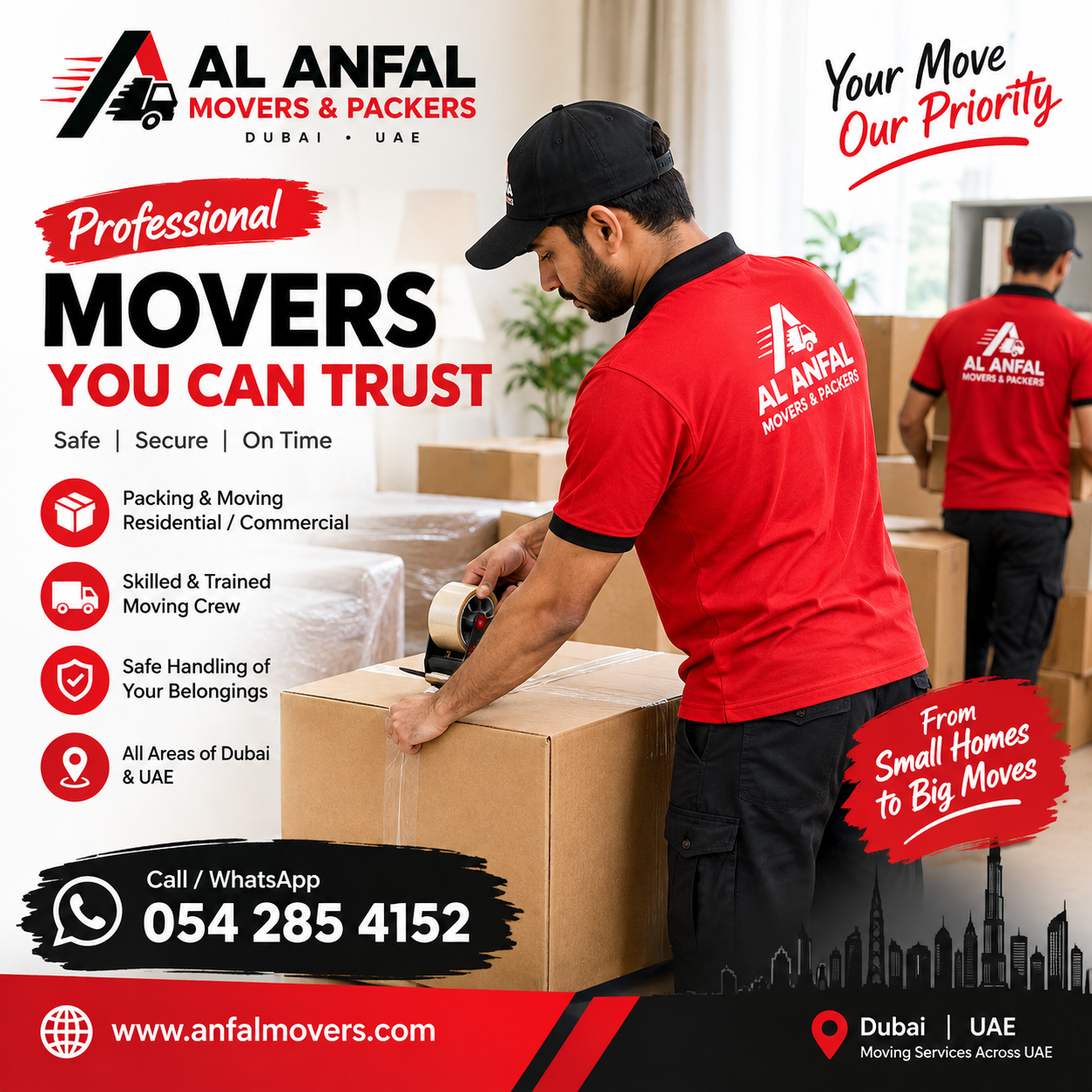 Al Anfal Movers & Packers – Moving Service Provider Registration