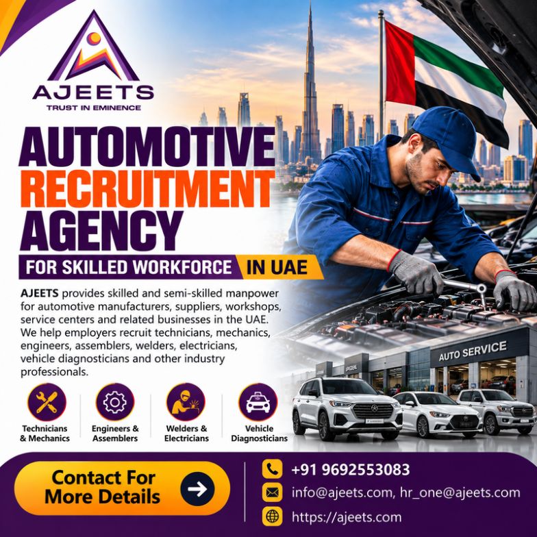  Automotive Recruitment Agency for Skilled Workforce in UAE