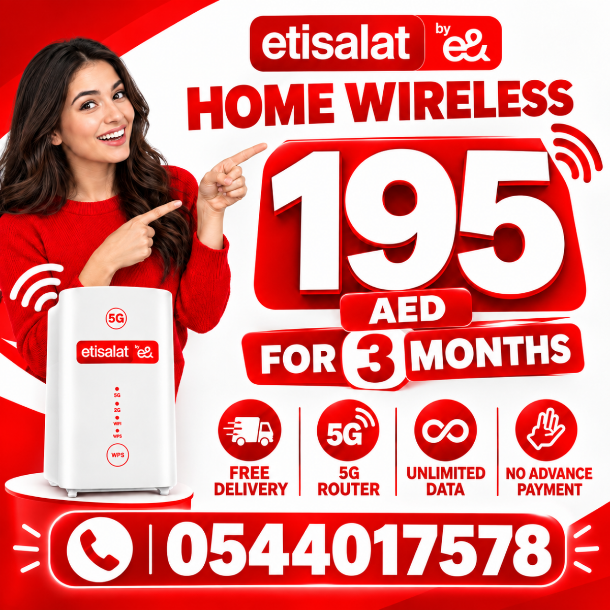 Etisalat new offer 15% discount High-Speed Etisalat Wifi 