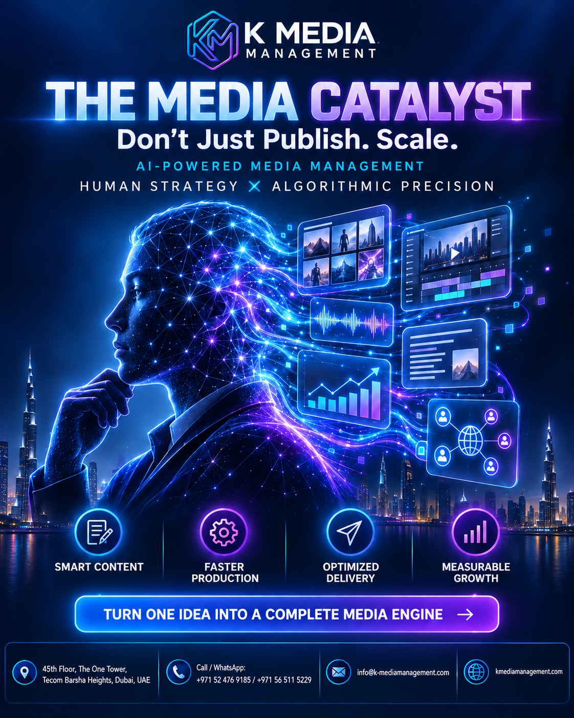 AI Media Management & Content Automation Dubai | K Media