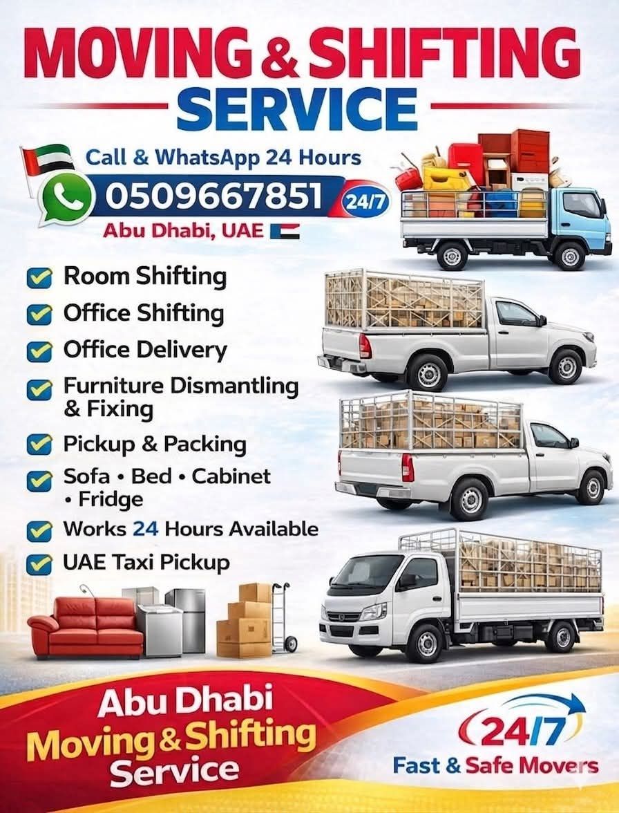 Moving and shifting service in Abu Dhabi
