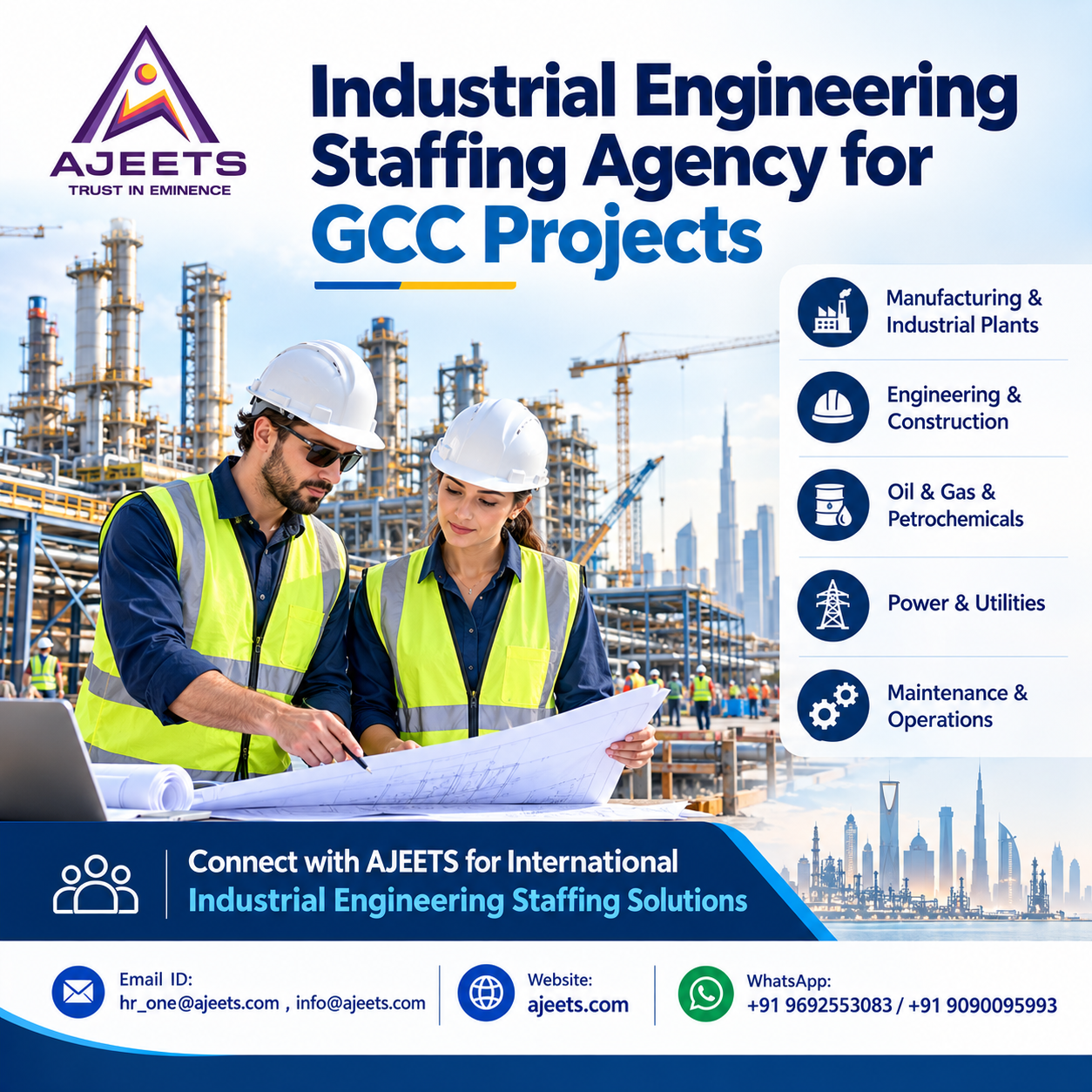 Best Industrial Engineering Staffing Agency for GCC Projects