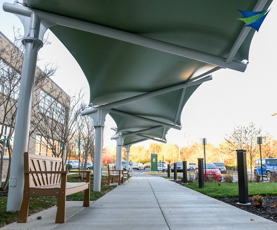 Modern outdoor canopy structure