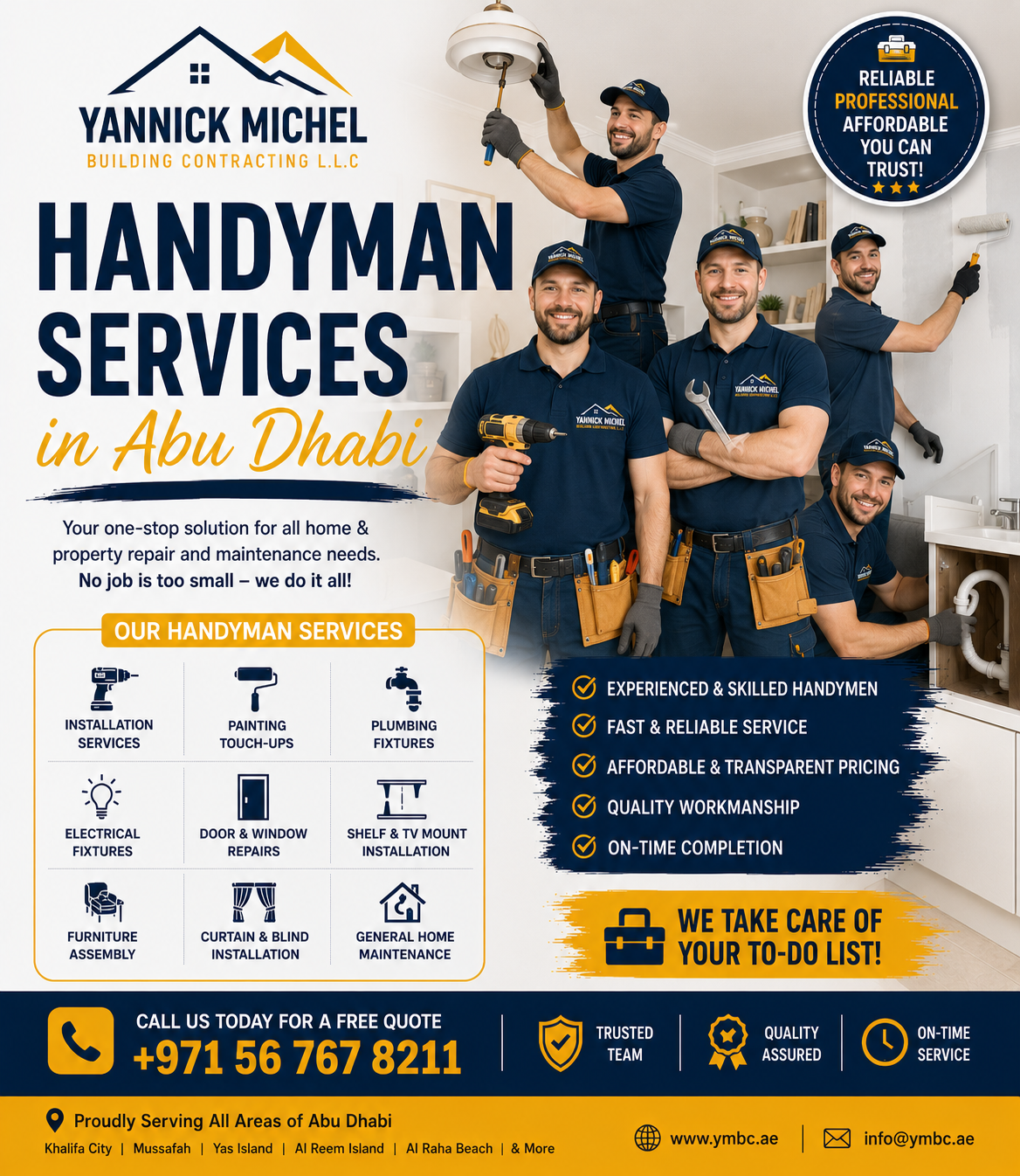 Expert Handyman Services Abu Dhabi