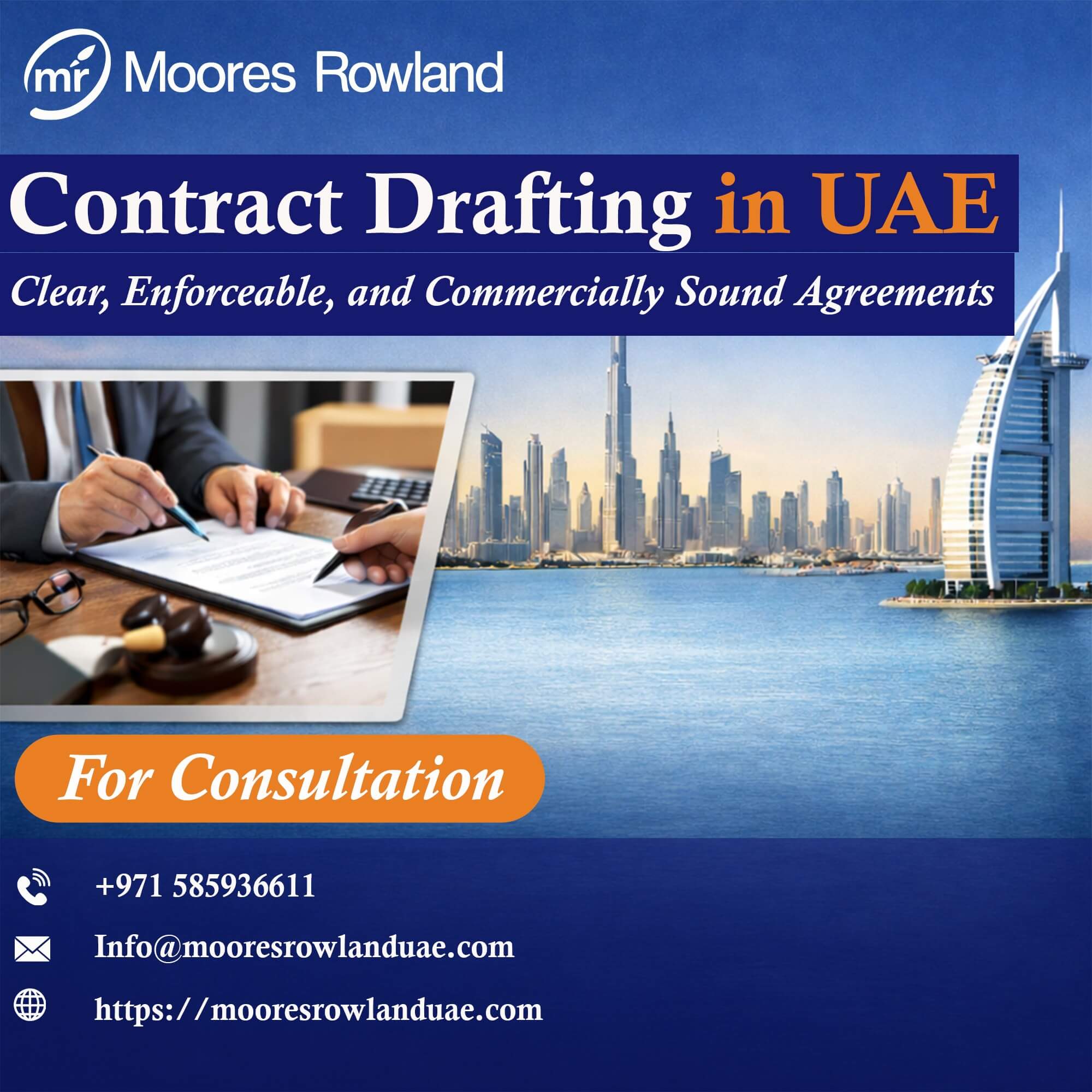 Protect your business with professionally drafted and reviewed contracts in UAE 