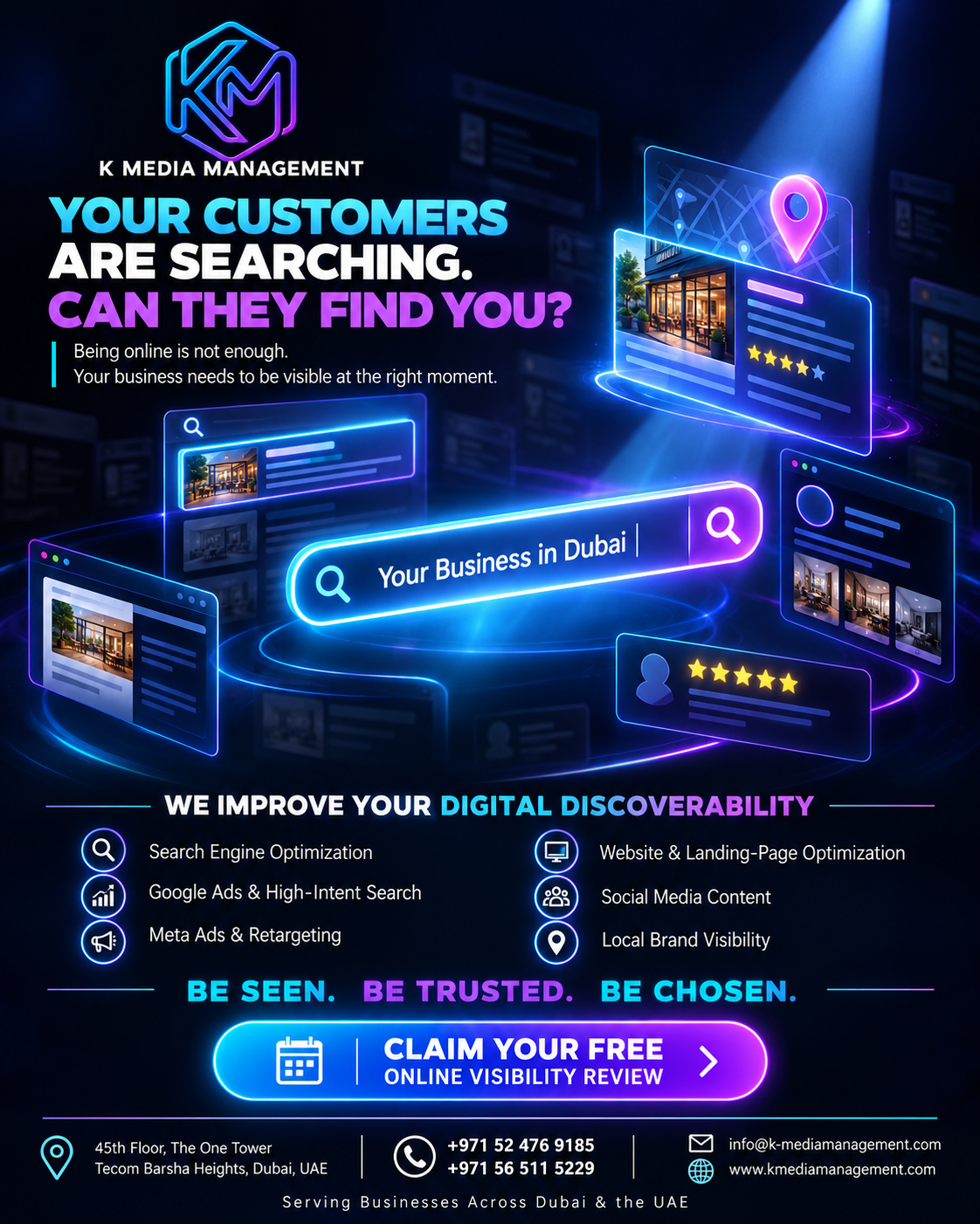 SEO & Google Ads Management Dubai | K Media Management
