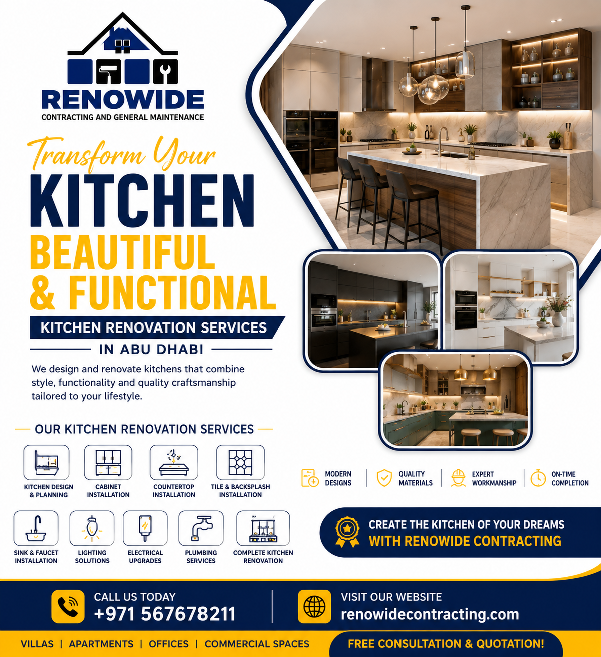 Kitchen Renovation Services Abu Dhabi
