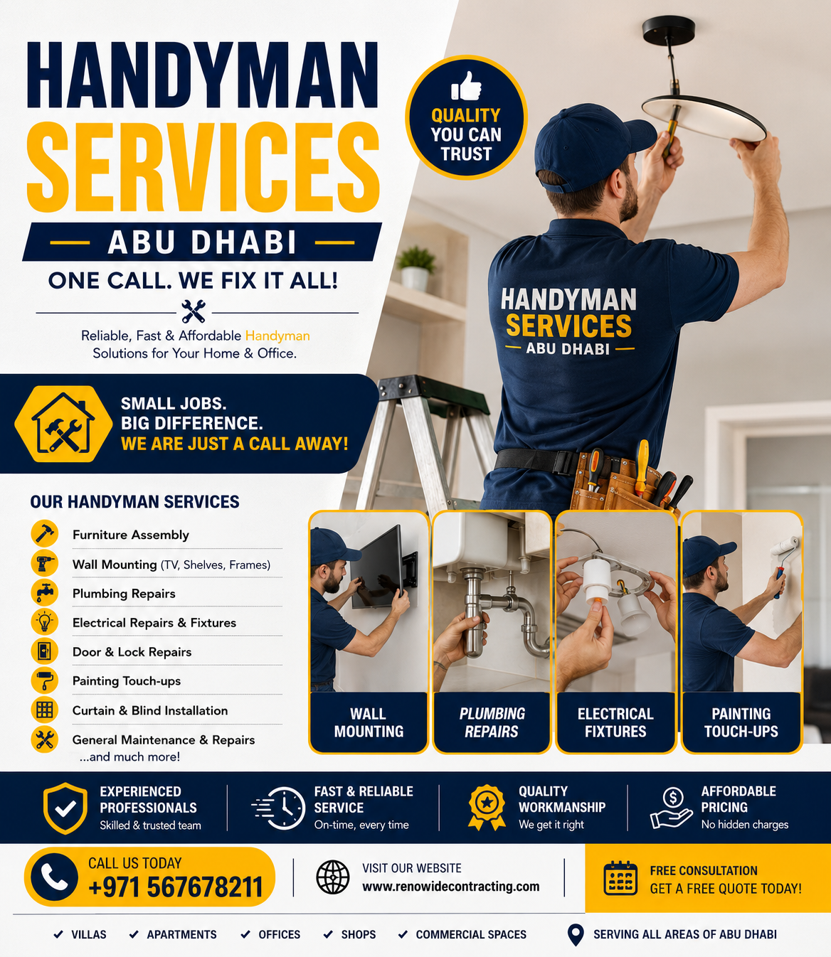 Handyman services in Abu Dhabi