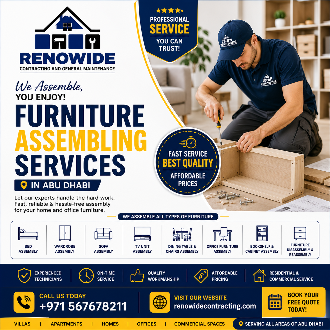 Furniture Assembling Services Abu Dhabi