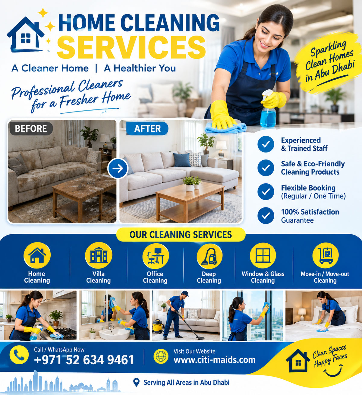 Home cleaning services in Abu Dhabi