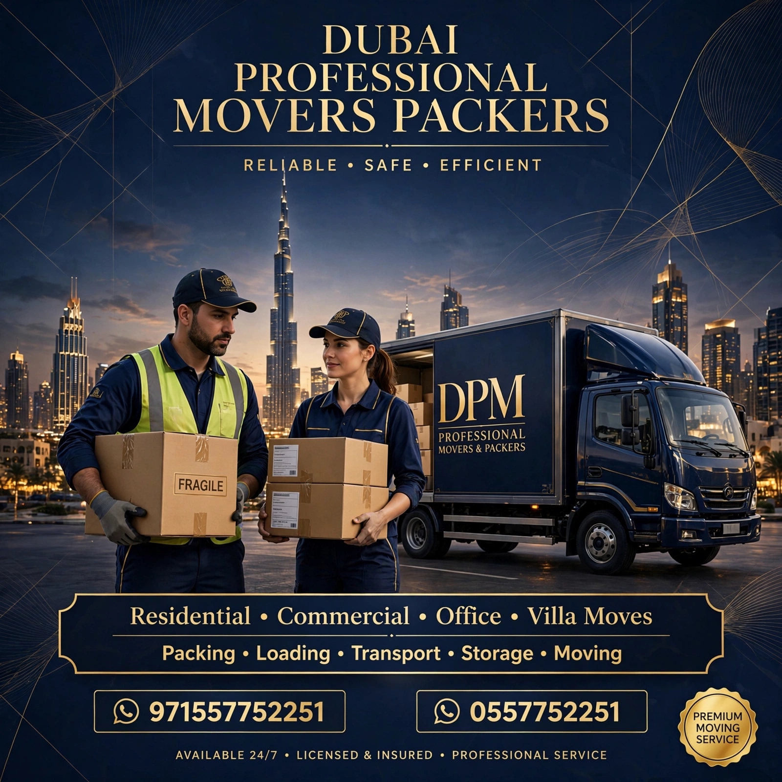 Dubai professional movers packers 