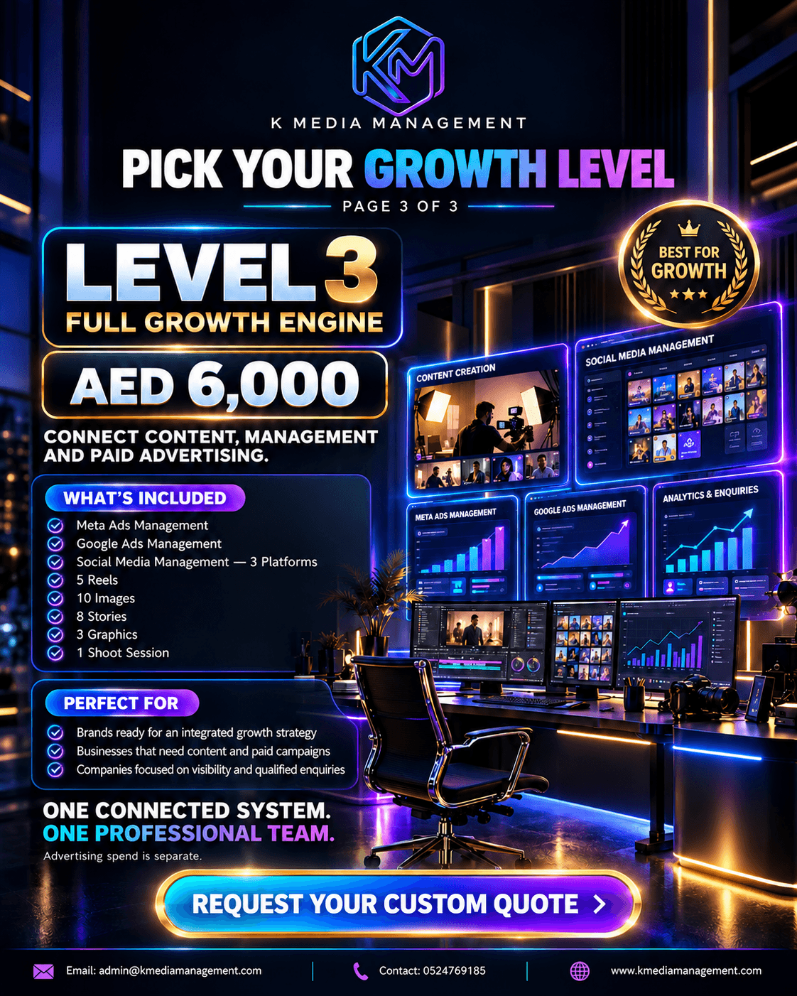 Social Media Marketing Packages & Pricing Dubai | K Media