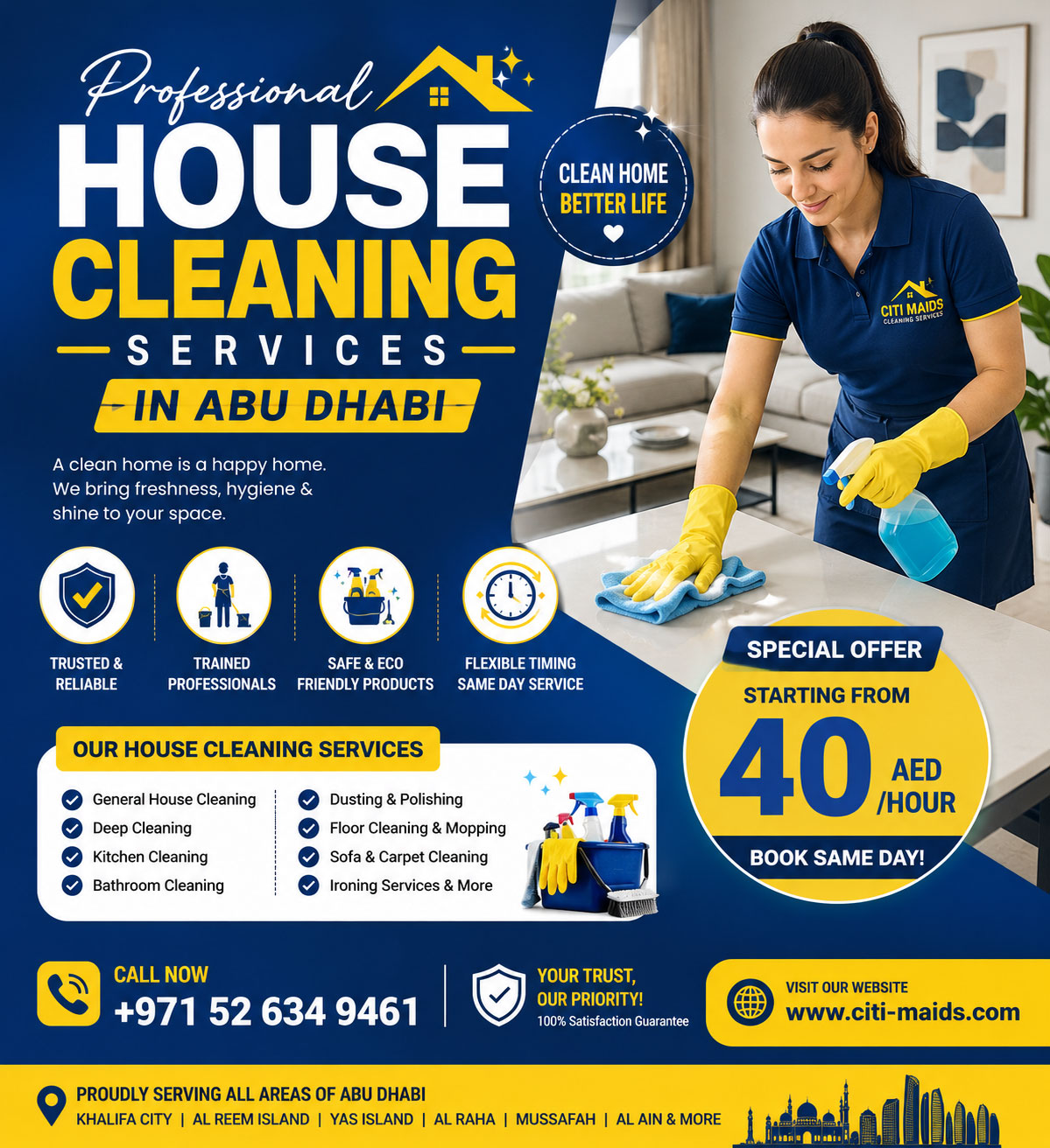 Residential Cleaning Services Abu Dhabi