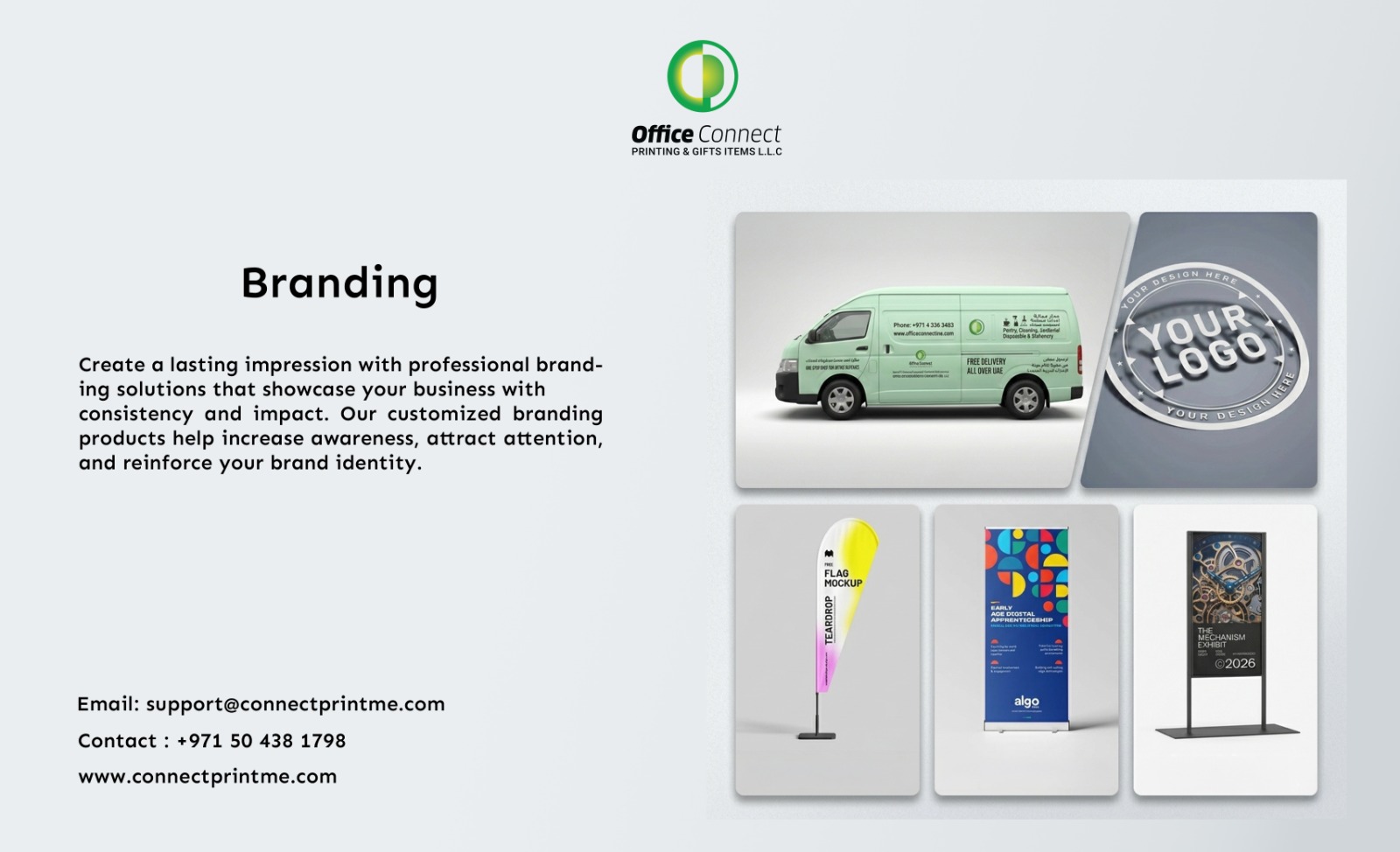 Signage & Display Stands Printing in Dubai – ConnectPrint