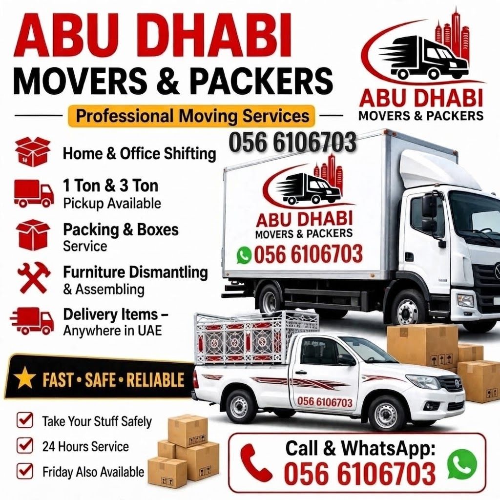 Professional moving services in Abu Dhabi