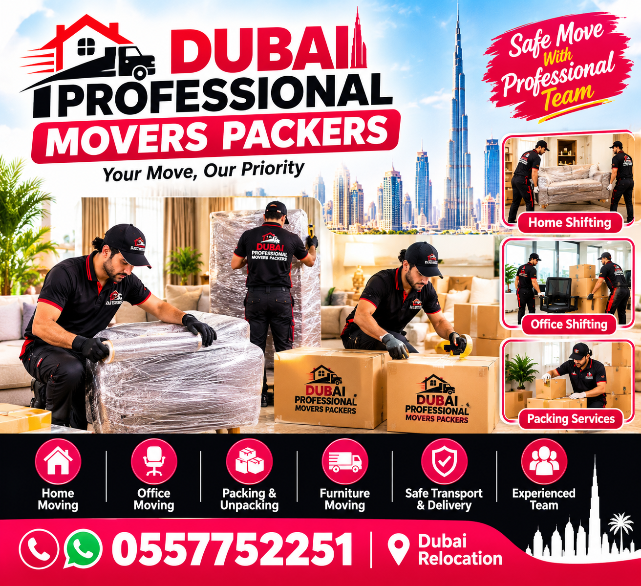 Professional movers and packers services