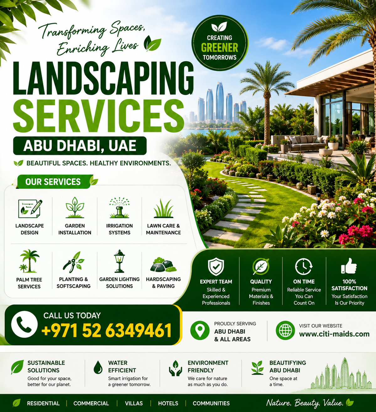 Landscaping Services Abu Dhabi: Professional Solutions for Beautiful Outdoor Spaces