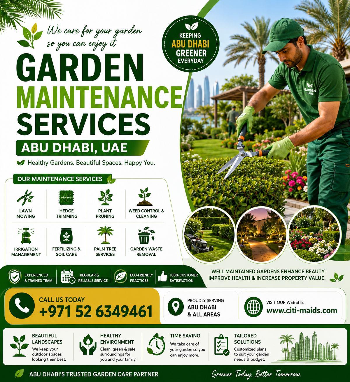 Garden Cleaning and Maintenance Services Abu Dhabi
