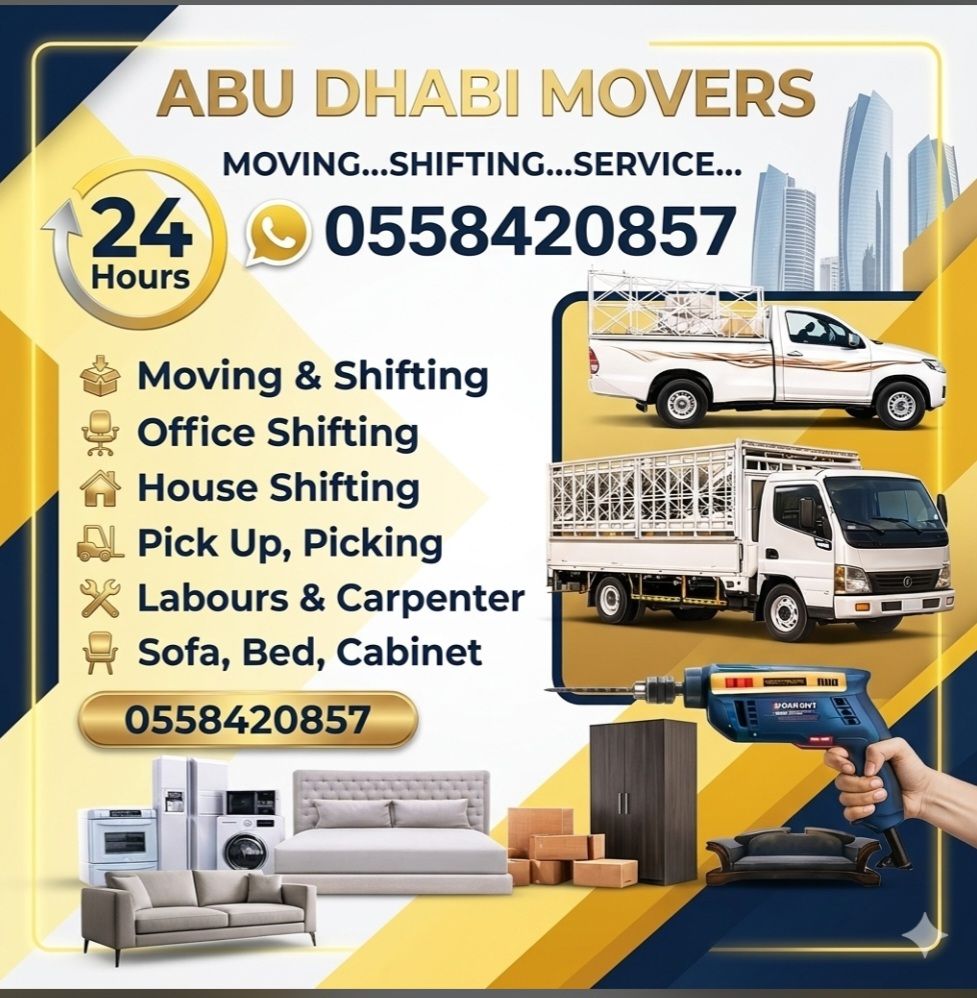 Abu Dhabi Movers - 24 Hours Moving Service