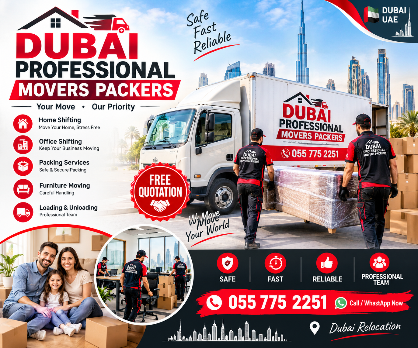 Dubai professional movers packers 