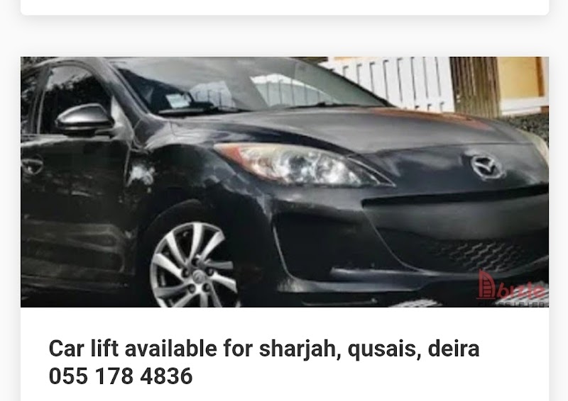 Car lift service — Vehicle Services in Sharjah, Al Taawun